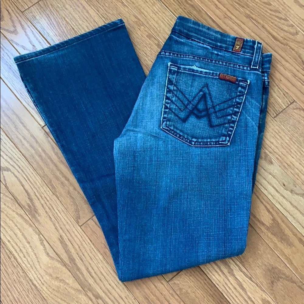 7 For All Mankind Blue Women's Bootcut Jeans